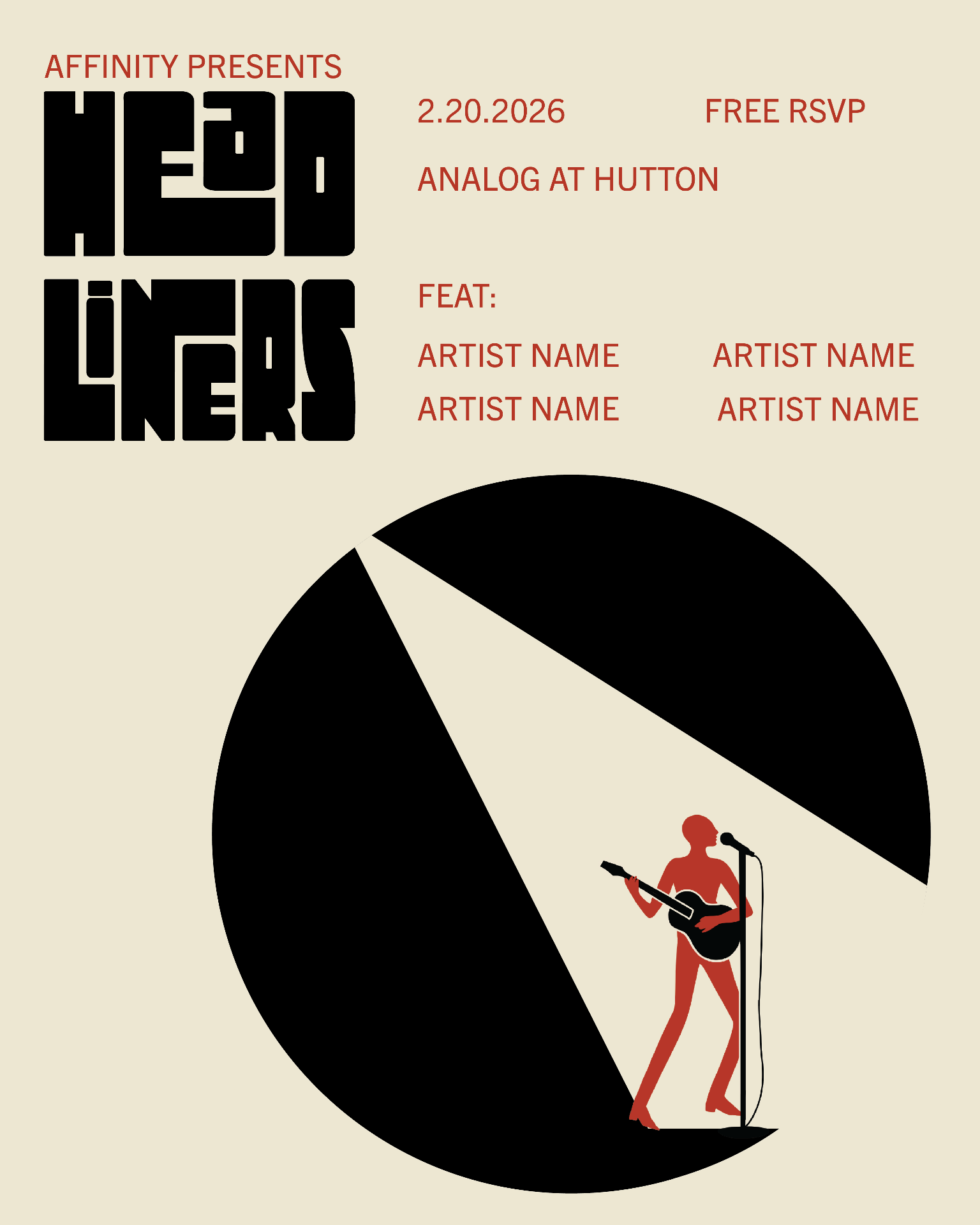 Headliners secondary wordmark with tagline